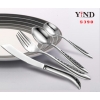 出口歐洲經典款優質不銹鋼西餐具刀叉勺IX03牛排刀三件套裝